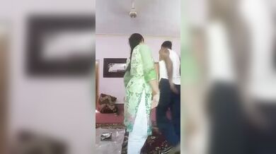 Beautiful wife takes off her clothes and romances with her husband