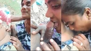 Bihari Bhabhi sucking her boyfriend’s dick in the forest
