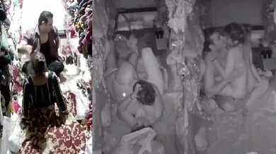 Clothing store owner fucked the sales girl inside the shop