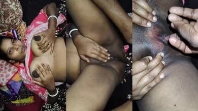 I stripped my wife naked and fingered her pussy