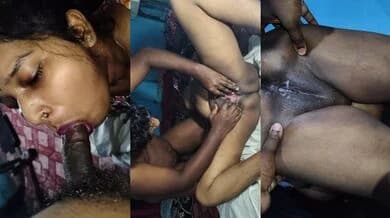 Licking and fucking wife’s black pussy