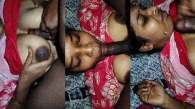 Sucked cock fucked boobs then gave cumshot on face
