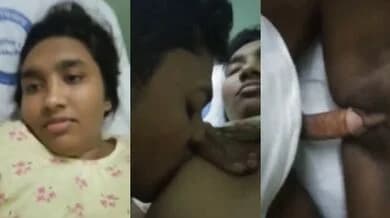 Sucking wife’s breasts and fucking pussy