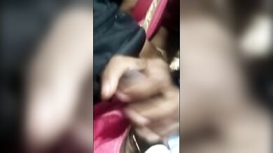 Telugu woman jerks and sucks fellow passenger