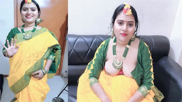 Tamil Wife Wedding Dress – Video Call Distance Husband