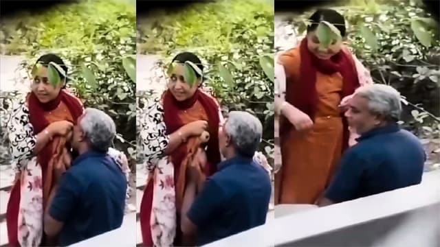 Old Man Sucking Boobs – Aunty Park Viral MMS
