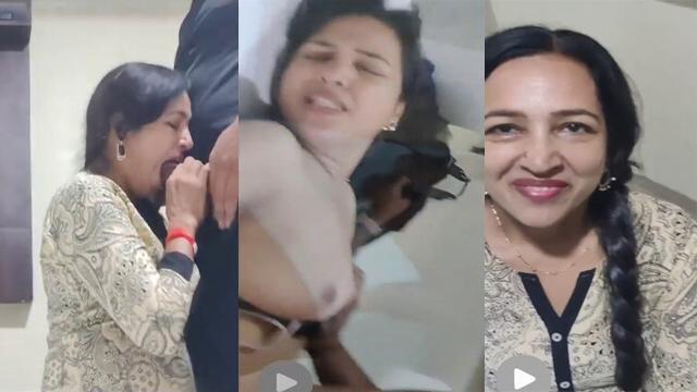 Indian Milf Giving Blowjob And Fucked in Missionary Doggy