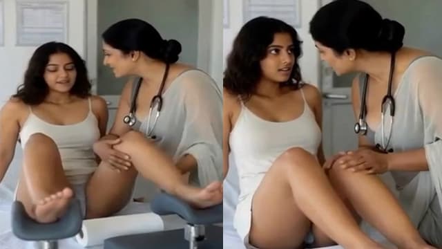 Hot Patient and Lady Doctor Lesbian Porn Nude Video