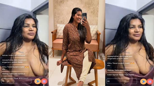 Mallu Reshma Rechu First Ever Nip Slip Video