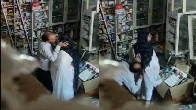Medical Store Manager Affair Women CCTV Captureed