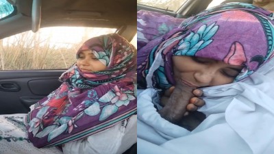 Young Muslim Girl Blowjob On The Car Free