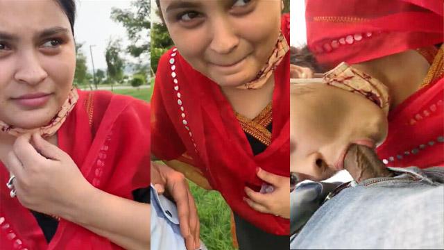Horny Telugu Desi Girl Outdoor Deep Blowjob Village