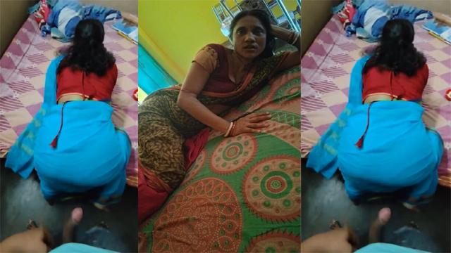 Mom Using Her Phone Bending Over Her Bed Son Masturbating