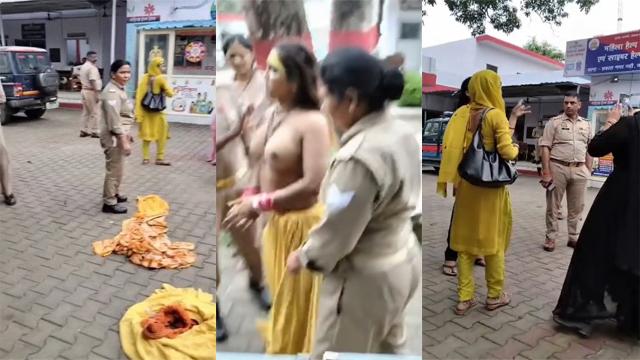 A Woman Walked Around Naked At The Police Station