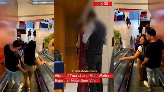 Sexy Bhabhi provoked waiter for sex in hotel in Rajasthan