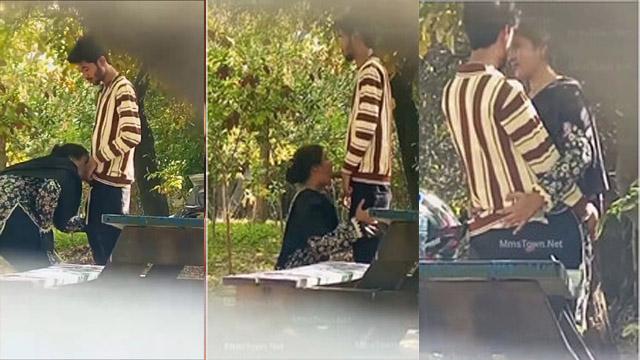Horny Cute Lovers Outdoor Blowjob Secretly Filmed Viral