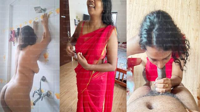 Red Saree Tamil Wife Pussy Licking Deep Fucking