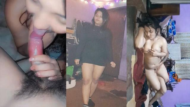 Hot Nepali Girl Hardly Blowing Naked MMS Video
