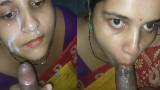Sexy Bengali Bhabhi Deep Blowjob And Cum On Face
