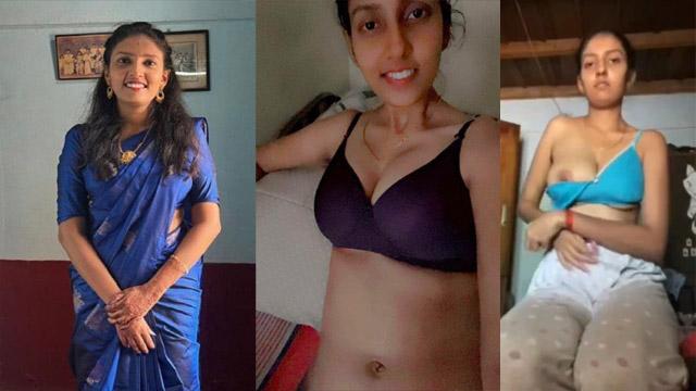 Mallu Slim Girl Showing Big Tits Saree MMS