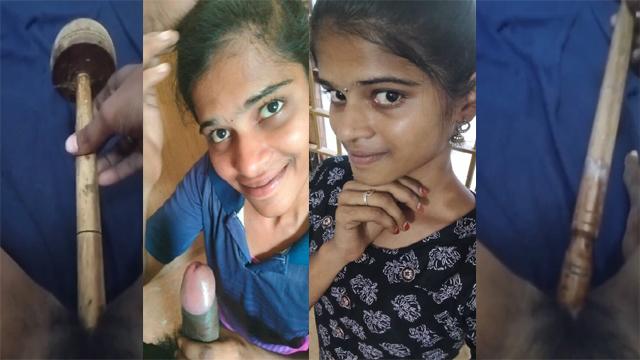 Tamil Teen Girl Bj & Fucking Pussy Stick And A Brush