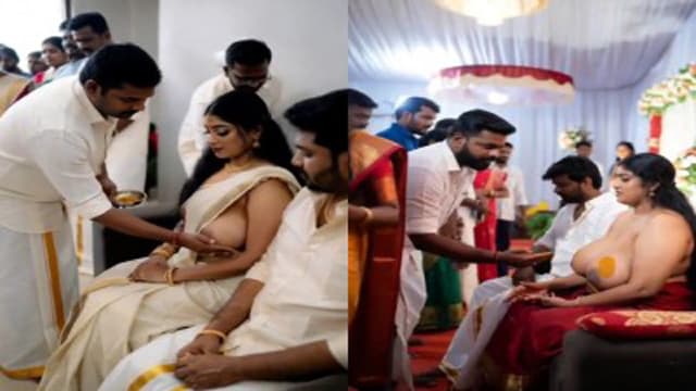 Kerala Sex Video – Malayali Woman Performing A Ritual Involving Breast Fondling